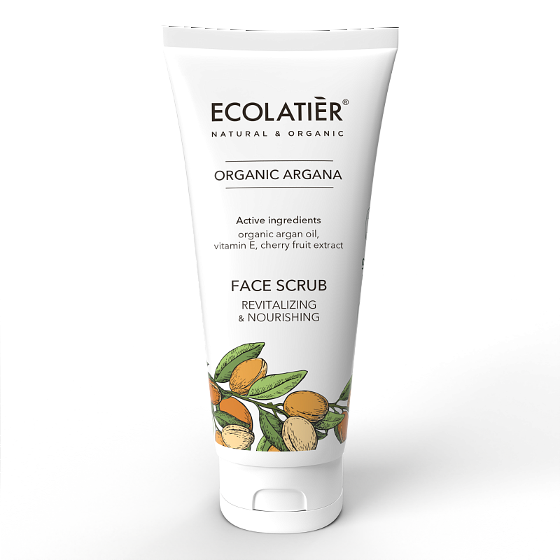 Face Scrub Revitalizing & Nourishing Organic Argana, 100 ml